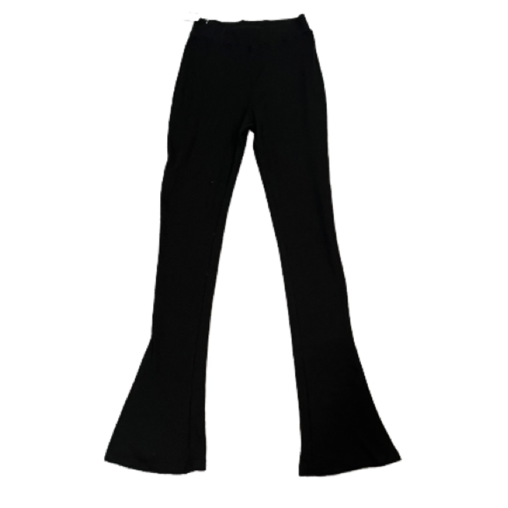 Pretty Little Things High Waisted Flared Leggings with Ankle Slits Yoga Pants